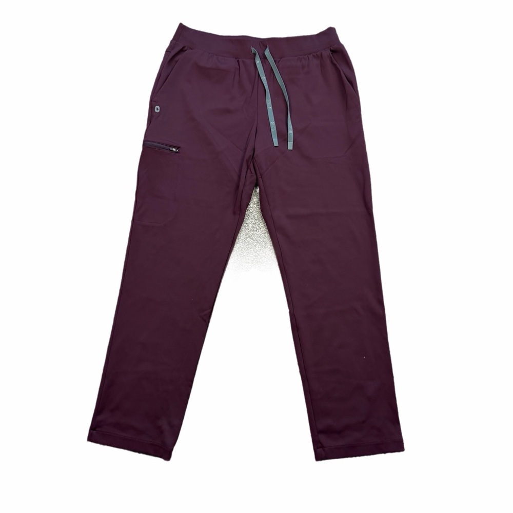 FIGS Burgundy Scrub Pants XL Medical Jogger Stretch